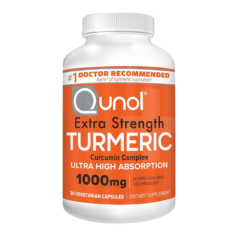 Qunol Turmeric Curcumin 1000 Mg Extra Strength Capsules, 30 Ea